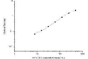 Typical standard curve (Collagen Type I ELISA 试剂盒)