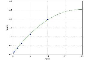 A typical standard curve (SIRT1 ELISA 试剂盒)