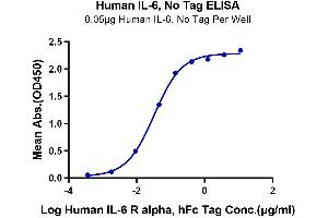 Immobilized Human IL-6 at 0. (IL-6 Protein (AA 30-212))
