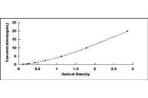 Typical standard curve (ADCY2 ELISA 试剂盒)