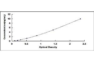 Typical standard curve (IKK alpha ELISA 试剂盒)