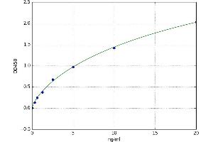 A typical standard curve (LIFR ELISA 试剂盒)