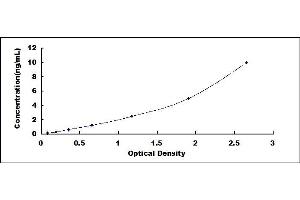 Typical standard curve (CTAG1B ELISA 试剂盒)