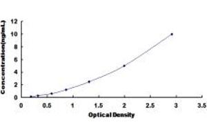 Typical standard curve (MADCAM1 ELISA 试剂盒)