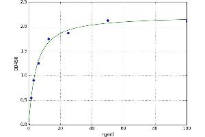 A typical standard curve (SEMG1 ELISA 试剂盒)