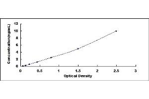 Typical standard curve (MFN1 ELISA 试剂盒)