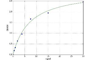A typical standard curve (Cathelicidin ELISA 试剂盒)