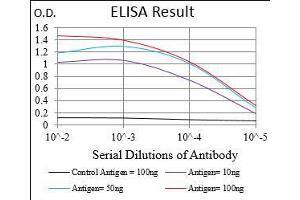Black line: Control Antigen (100 ng), Purple line: Antigen(10 ng), Blue line: Antigen (50 ng), Red line: Antigen (100 ng),