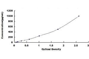 Typical standard curve (GM-CSF ELISA 试剂盒)