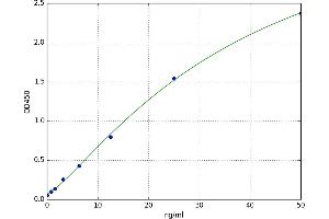 A typical standard curve (ERK2 ELISA 试剂盒)