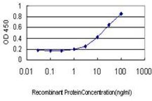 ELISA image for anti-Cytidine Monophosphate N-Acetylneuraminic Acid Synthetase (CMAS) (AA 164-264) antibody (ABIN466224) (CMAS 抗体  (AA 164-264))