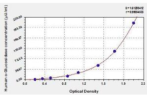 Typical standard curve (AGLU ELISA 试剂盒)