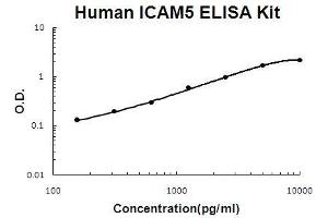 Human ICAM5 PicoKine ELISA Kit standard curve (ICAM5 ELISA 试剂盒)