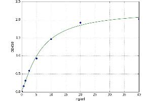 A typical standard curve (Zona Pellucida Glycoprotein 3 ELISA 试剂盒)