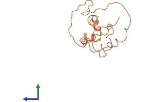 AlphaFold protein structure predicition of Human Recombinant KRTAP9-8 Protein, UniprotID Q9BYQ0