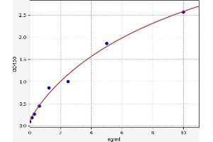 Typical standard curve (LIN7B ELISA 试剂盒)