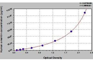 Typical Standard Curve (ITLN1/Omentin ELISA 试剂盒)