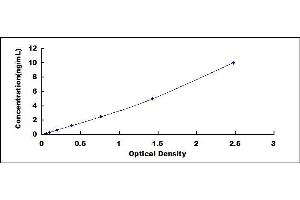 Typical standard curve