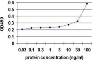 Sandwich ELISA detection sensitivity ranging from 10 ng/ml to 100 ng/ml. (ENO1 (人) Matched Antibody Pair)
