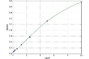 A typical standard curve (PLA2G4A ELISA 试剂盒)