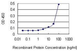 Detection limit for recombinant GST tagged SEPT8 is 3 ng/ml as a capture antibody. (Septin 8 抗体  (AA 1-258))