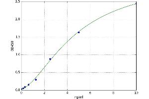 A typical standard curve