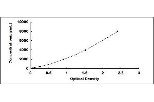 Typical standard curve (c-MET ELISA 试剂盒)