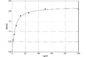 A typical standard curve (APOC3 ELISA 试剂盒)