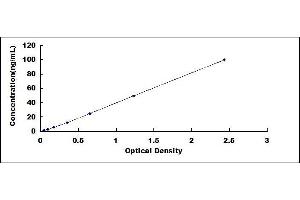 Typical standard curve