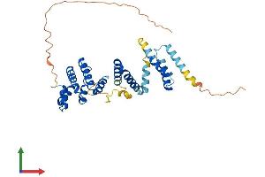 AlphaFold protein structure predicition of Human Recombinant RRN3P2 Protein, UniprotID A6NIE6