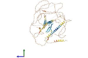 AlphaFold protein structure predicition of Human Recombinant NRG3 Protein, UniprotID P56975