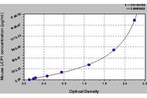 Typical Standard Curve (LCP1 ELISA 试剂盒)