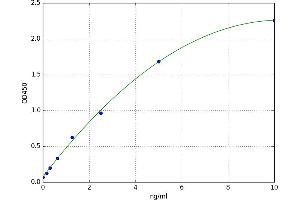 A typical standard curve (CCL5 ELISA 试剂盒)