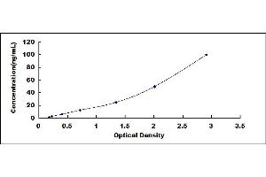 Typical standard curve (Lacritin ELISA 试剂盒)
