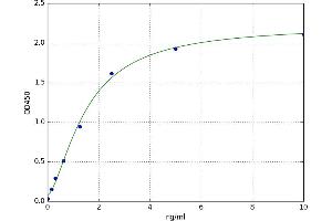 A typical standard curve (Cyclin D1 ELISA 试剂盒)