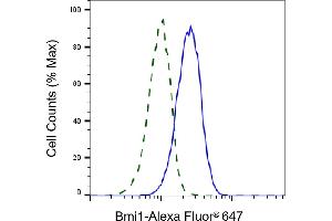 Validation of Bmi1 knockdown using flow cytometry.