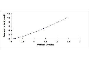 Typical standard curve (RAD50 ELISA 试剂盒)