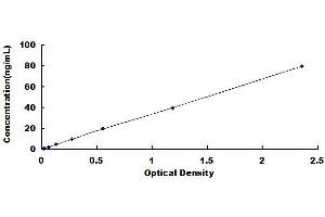 Typical standard curve (APOA5 ELISA 试剂盒)