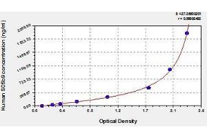 Typical standard curve (Soluble Terminal Complement Complex (sC5b-9) ELISA 试剂盒)