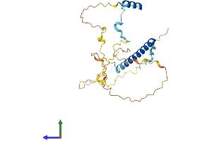 AlphaFold protein structure predicition of Mouse Recombinant Tsga13 Protein, UniprotID Q9DA17