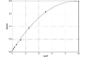 A typical standard curve (CYB5R3 ELISA 试剂盒)