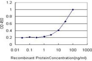Detection limit for recombinant GST tagged CBR1 is approximately 1ng/ml as a capture antibody. (CBR1 抗体  (AA 1-277))