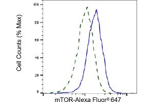 Validation of mTOR knockdown using flow cytometry. (Recombinant MTOR 抗体)