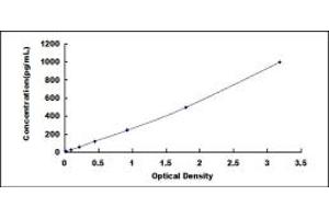 Typical standard curve (GZMB ELISA 试剂盒)