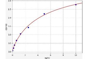 Typical standard curve (HADH ELISA 试剂盒)