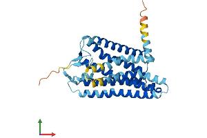 Protein Structure (PS) image for Olfactory Receptor, Family 7, Subfamily A, Member 5 (OR7A5) (AA 1-319) protein (His tag) (ABIN7550104)