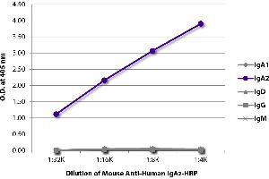 ELISA image for Mouse anti-Human IgA2 (Fc Region) antibody (ABIN135644)