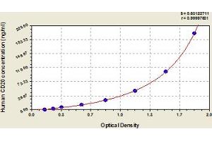 Typical Standard Curve (CD20 ELISA 试剂盒)