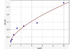 Typical standard curve (Glutamate Receptor 1 ELISA 试剂盒)