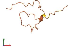 AlphaFold protein structure predicition of Human Recombinant KRTAP19-2 Protein, UniprotID Q3LHN2